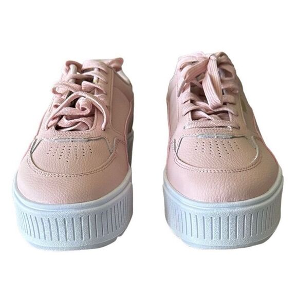 Puma Karmen Rebelle Pink and White Platform Sneakers Casual Rose Quartz Size 11 - Picture 4 of 7
